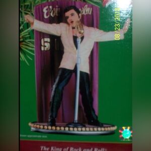 2002 Elvis Presley Figurine ornament king of rock ‘n’ roll vintage new